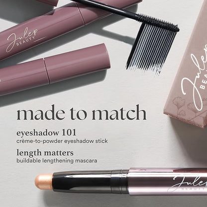 Julep Eyeshadow 101 Cream-to-Powder Waterproof Shadow Stick – Smoky Grey Shimmer – Long-Lasting, Crease-Proof, Medium Grey Shimmer Cream Eyeshadow with Built-in Smudger