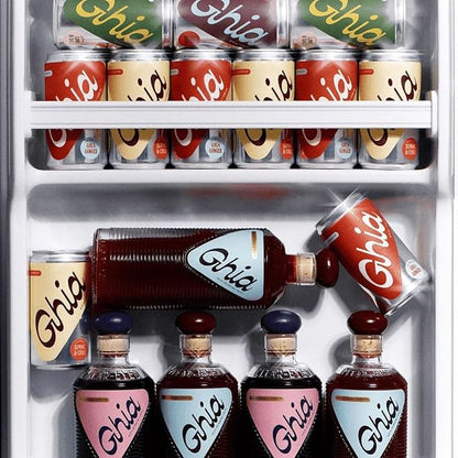 Ghia Non-Alcoholic Le Spritz | Variety 16-Pack | Canned Mocktail & Cocktail Mixer, Zero Proof Sparkling Apéritif with Soothing Herbal Extracts | No Sugar, No Artificial Flavors, Caffeine-Free (Lime & Salt, Soda, Ginger, Sumac & Chili)