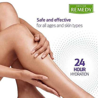 Medline Remedy Clinical Skin Cream, Vanilla Scent (4 fl oz), Moisturizing Face and Body Cream for All Ages, Paraben & Sulfate Free, Quick Absorbent Formula, Hypoallergenic Skin Moisturizer