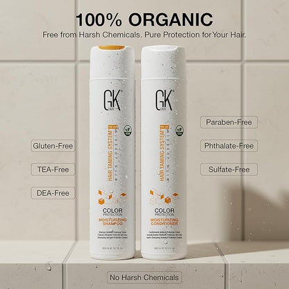 GK HAIR shampoo and conditioner set - Sulfate Free shampoo and Conditioner For Volumizing, Hydrating & Color Treated Hair-Made with Aloe vera, Parki Butter- Free of Parabens & Phthalates (10.1 Fl Oz)