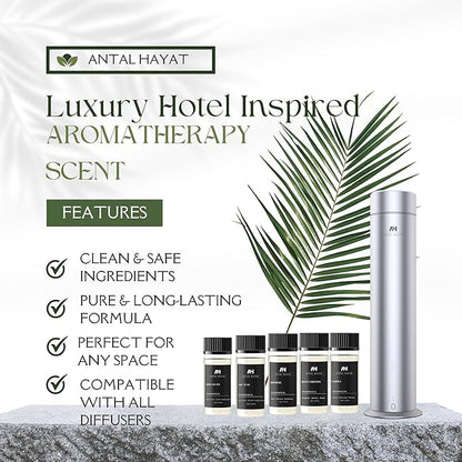 Cabana Diffuser Oil 50mL - Hotel Scented Essential Oils for Home - Lemon, Bergamot, Jasmine, Amber & Musk - Inspired by The Ritz Carlton - Antal Hayat Luxury Aromatherapy Oil