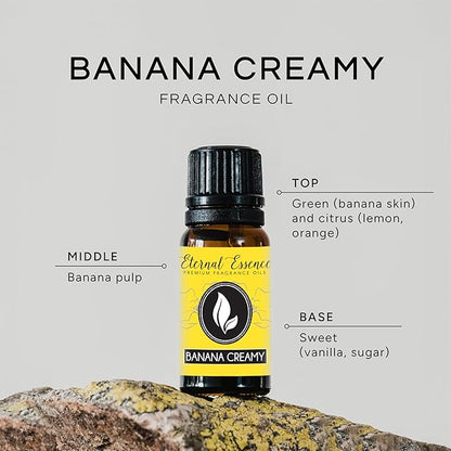 Banana Creamy Premium Grade Fragrance Oil - 10ml - Scented Oil