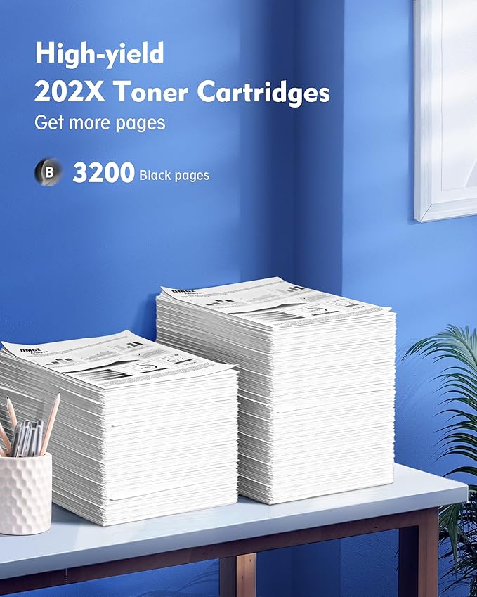202X Toner Cartridges Black - High Yield 1 Pack Compatible Replacement for HP 202X 202A Work with Color Laserjet Pro MFP M281fdw Toner, M281cdw Toner Cartridges, Color Laserje Pro M254 | CF500X