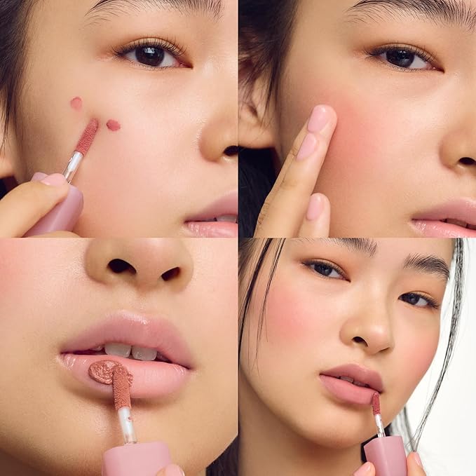 COLORGRAM NUDE BLUR TINT 06 LUCKY BERRY | Soft Velvet Matte Lip Stain & Cheek Tint | Lightweight Blurring Tint for a Smooth & Airbrushed Finish | 24H Hydration