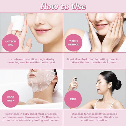 TONYMOLY Wonder Ceramide Mochi Toner – Hydrating & Strengthening Dewy Glass Skin Toner for Healthy Moisturized Skin, Large 16.9 oz Korean Skincare