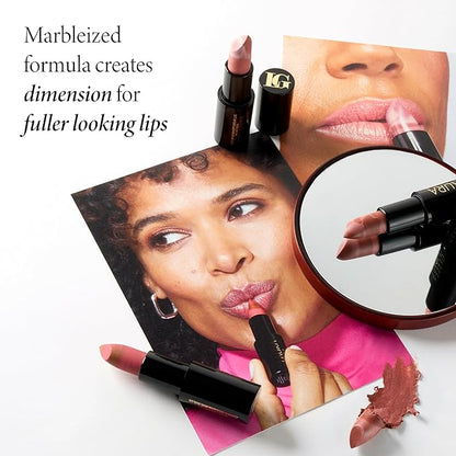 LAURA GELLER NEW YORK Italian Marble Sheer Lipstick - Berry Vanilla - Hydrating & Lightweight - Vitamin E & Caster Seed Oil - Cream Finish