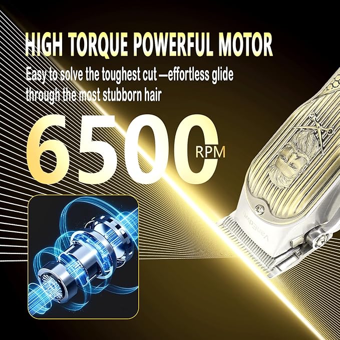 VanEdwinPro Professional Cordless Hair Clippers for Men, Heavy Duty Cutting Performance, Premium Feel Texture & Grip, Mens Hair Clippers for Barbers, Quiet Hair Trimmers for Men & Kids