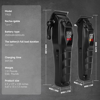 Hair Clippers for Men Professional Hair Trimmer Powerful Beard Trimmer Hair Cutting Grooming Tool