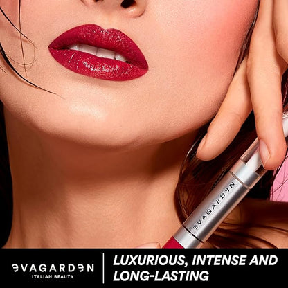 EVAGARDEN The Matte Lipstick - Velvety Texture and Vibrant Ultra-Matte Finish - Pigmented, Soft and Silky Formula and Smooth Application - Offers Bold Saturated Color - 638 Juicy Red - 0.1 oz