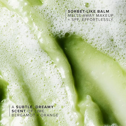 Farmacy Makeup Remover Cleansing Balm - Green Clean Waterproof Makeup Remover + Oil Based Cleanser - Newly Formulated Double Cleanser with Plant Based Waxes + Upcycled Moringa (100ml)
