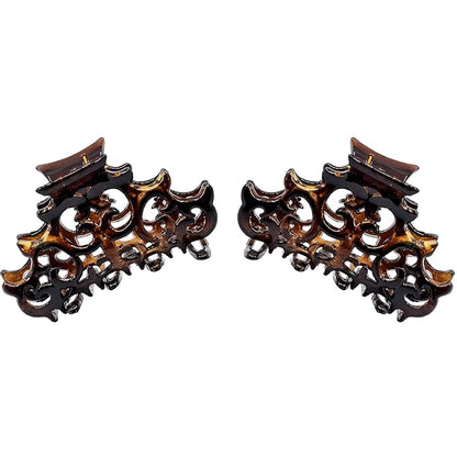 Camila Paris NV118/2 Set of 2 French Hair Clip for Women, Girls Hair Claw Clips Jaw Fashion Durable and Styling Hair Accessories for Women, Strong Hold No Slip Grip, Made in France