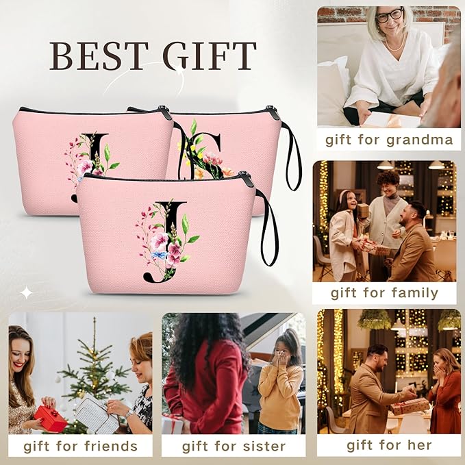 Birthday Inspirational Bridesmaid Proposal Team Small Gifts for Women Mom Aunt Teacher Sister Coworkers Makeup Cosmetic Bag Travel with Mirror Mothers Day Christmas Graduation J