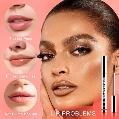 Lip Stain - Peel Off Lip Liner, Long Lasting Lip Liner with Matte Finish, Waterproof & Transfer Proof Lip Gloss, Non-Stick Cup & Highly Pigmented Color, Easy to Use for All Skin Types (Coral)