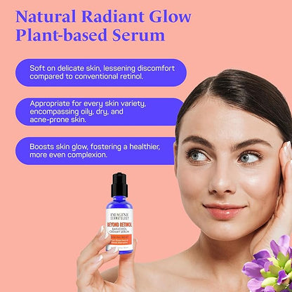 2% Bakuchiol 2 floz Creamy Serum - Beyond Retinol Generous Size - G3L Delivery System for Anti-Aging & Anti Wrinkle Moisturizer Bio-Retinol - Bakuchiol Oil, 59.4 ml