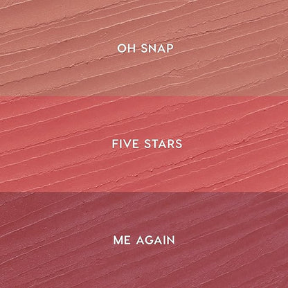 ColourPop Pinky Promise Lippie Lip Pencil Kit - High-Pigment, Long-Lasting & Sharpenable Lip Liner with High-Impact Color - Includes Shades Oh Snap, Five Stars & Me Again (3 Count)