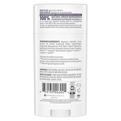 Schmidt's Aluminum-Free Vegan Deodorant Lavender & Sage with 24 Hour Odor Protection, 2 Count for Women and Men, Natural Ingredients, Cruelty-Free, 2.65 oz