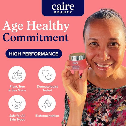 Caire Beauty Anti Aging Hyaluronic Acid Gel Cream Face Lift Molecule Mask, Skin Lift Gel Moisturizer For Face, Neck and Chest - 40 ml