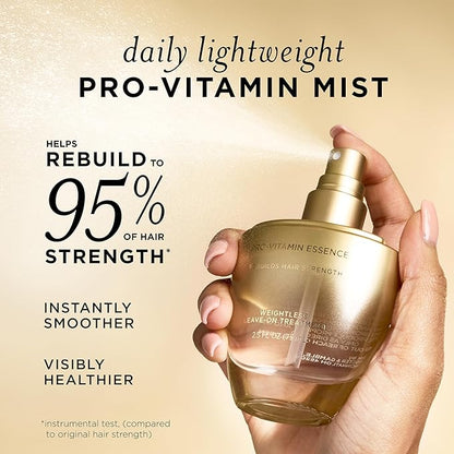 Pantene Pro-Vitamin Essence, Daily Repair Mist, Weightless Leave-On Treatment Strengthens & Rebuilds Damaged Hair, Reduces Breakage, 2.5 Fl Oz