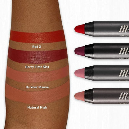 VASANTI Matte Crush Lipstick Pencil – It's Your Mauve – Soft, Velvety Matte Finish, Waterproof, Smooth Application – Natural, Vegan, Paraben-Free Lip Color