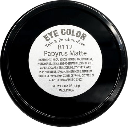 Papyrus Matte Light Peach Pink Tan Soft Pressed Powder Single Vegan Eyeshadow; Talc, Paraben & Cruelty Free