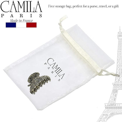 Camila Paris CP3062 French Hair Clip for Women, Handmade, Opera, Small, Girls Hair Claw Clips Jaw, Durable Styling Hair Accessories for Women, Strong Hold No Slip Grip, Made in France