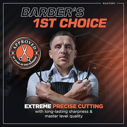 Fagaci Hair Scissors Professional Left 6” 440C Steel for Superior Precision, Extremely Sharp Blades Hair Cutting Scissors for Women & Men, Durable Sharpness Hair Shears for Hair Cutting