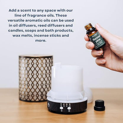 CE Craft Premium Fragrance Oil Pair for Diffusers - Flannel Musk + Flannel Pine – Diffuser Oils Fragrances Scented for Home, Candle Soap Making Supplies, Aromatherapy Blends for House (10 mL)