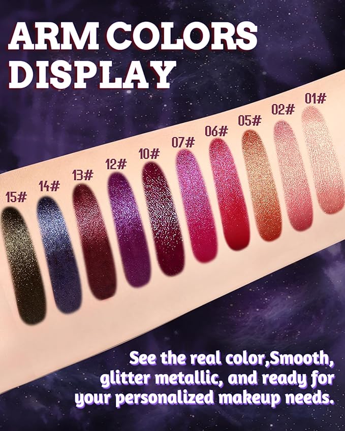 Glitter Metallic Shimmer Lipstick, Orange Gold Pink Lipstick Long Lasting, Diamond High Pigmented Shiny Metallic Lip Stick, Non-sticky Sparkly Lipsticks for Women Christmas Makeup-05 Orange Gold