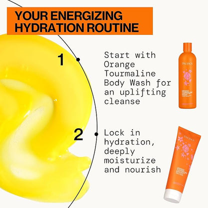 Pacifica Body Wash - Orange Tourmaline Super Hydrating Body Wash - Bath & Shower Gel - Clean Beauty, Vegan & Cruelty-Free Dermatologist Tested
