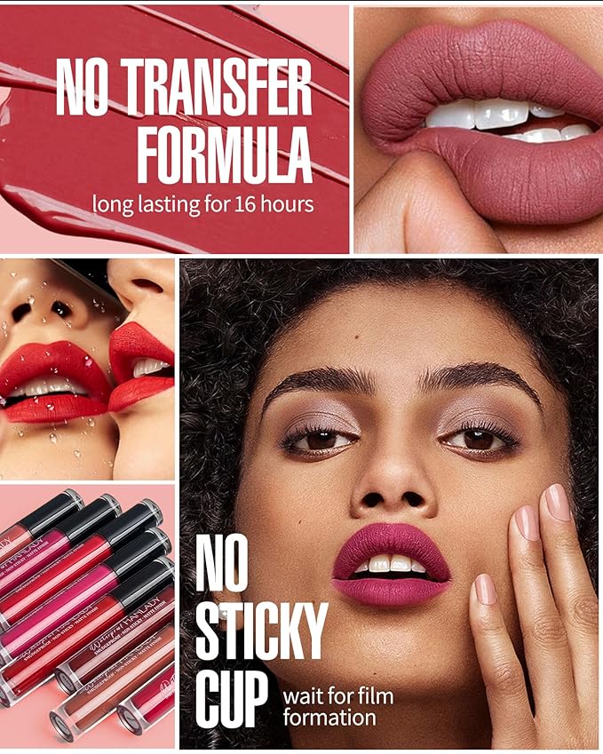 Rose Red Lipstick Long Lasting Lipsticks for Women Smudgeproof Transferproof Cruelty Free Lip Makeup, 905 Bad Guy