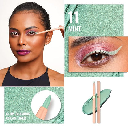 Oulac Waterproof Lipliner Pencil Set - Smooth and Creamy, Retractable Lip Makeup for Precision Application, Vegan & Cruelty-Free, 08+11+LL09