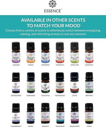 Essence Pearl Travel Case - Wearable Aromatherapy Kit with Nasal Diffuser Rings, Soaking Bay, and 5mL Essential Oil – Portable Wellness Gift Set for On‑The‑Go Self Care