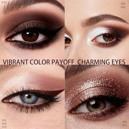 Matte Cream Eyeshadow Stick, Waterproof Eye Shadow Stick, Long-Lasting and Blendable High Pigmented Single Eyeliner Makeup for Women, 2 Pecan
