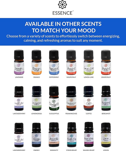 Essence Pearl Travel Case - Wearable Aromatherapy Kit with Nasal Diffuser Rings, Soaking Bay, and 5mL Essential Oil – Portable Wellness Gift Set for On?The?Go Self Care