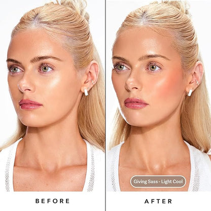 Sacheu Liquid Contour STAY-N Long Wear Bronzer Cream Contour Makeup — Long Lasting, Blendable, & Lightweight Formula — Vegan & Cruelty-free, Giving Sass