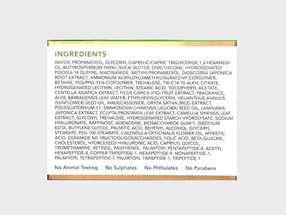 Meebak Cica Cream | Daily Moisturizer for Soothing, Repairing, & Firming with Niacinamide, Peptides, & Retinol | Deep Hydration for Glass Skin | Korean Skin Care