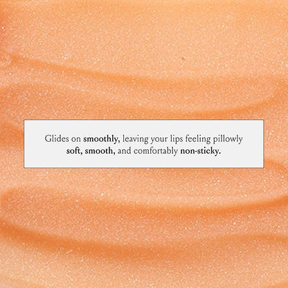 Boom Gloss ™ Non-Sticky, Hydrating Lipgloss for Radiant Shine, Moisturizing Lip Gloss with Olive Squalene, Rosehip Oil, Kukui Seed Oil, Sheer, Natural Finish - Peach Nude Tint