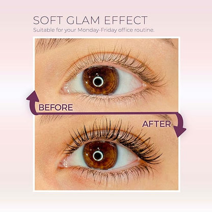 Blinc Amplified Tubing Mascara – Soft-Glam Volume & Definition, Longwear, Smudge & Flake Proof, Natural Bamboo Blend, Sensitive Eyes Safe, Washable