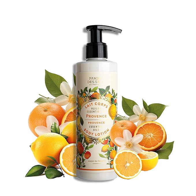 Panier des Sens – Provence Hand & Body Lotion for Dry Skin - Hydrating Body Cream for Women - Nourishing Fluid Body Moisturizer Shea Butter & Olive Oil - 97% Natural Ingredients Body Care - 8.45 Floz