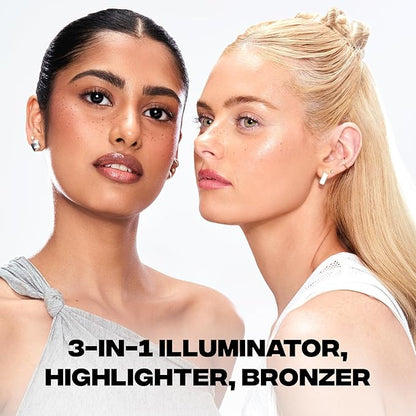 Sacheu Liquid Glow STAY-N Liquid Highlighter & Illuminator Makeup — 30ml Long Lasting Luminous Glow Lightweight Dewy Finish, Sun Beam