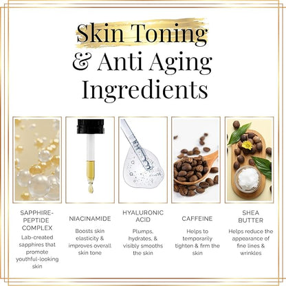 NAKERY Body Butter Anti Aging Moisturizer - Body Cream Skin Tightening Cream & Neck Firming Cream, Moisturizing Cream & Neck Tightening Cream for Body & Face Cream for Dry Skin 300ml(Tropical Therapy)