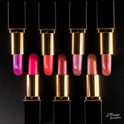 L'Paige L02 - GRAPE ICE Designer Lipstick | Aloe Vera-Based, Long-Lasting, Moisturizing | Light Purple with Iridescent Ice-Frost Finish
