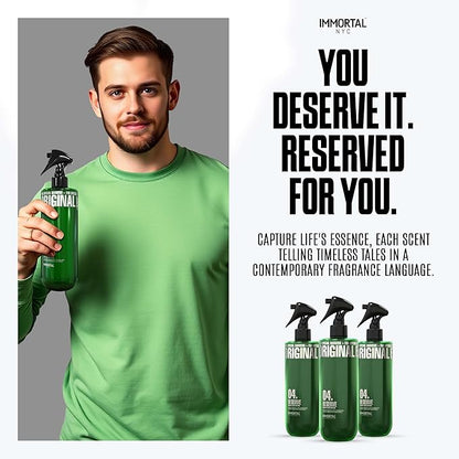 Immortal NYC Reserve 04, After Shave Spray Body/Face Men's Cologne,17 oz - Exclusive Barbers - Softens Skin - Refreshes/disinfects and Relieves Face and Skin - Moisturizing Formula After Shaving