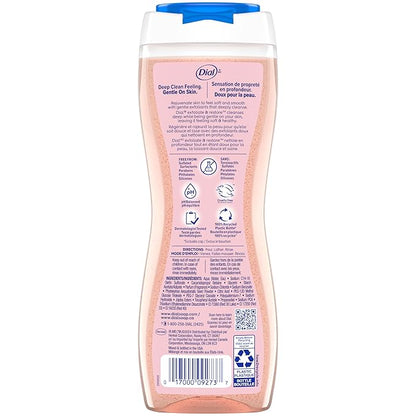Dial Body Wash, Exfoliate & Restore Himalayan Salt, 16 fl oz, Pack of 11