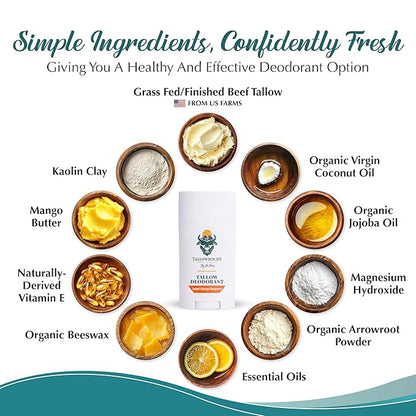 Dr. Dave's Primal Essence Sensitive Skin Natural Deodorant | Aluminum & Baking Soda Free | Men and Women | Fresh & Clean | All Day Dryness | Reduces Sweat and Odor (Sweet Orange & Bergamot) - 3 oz