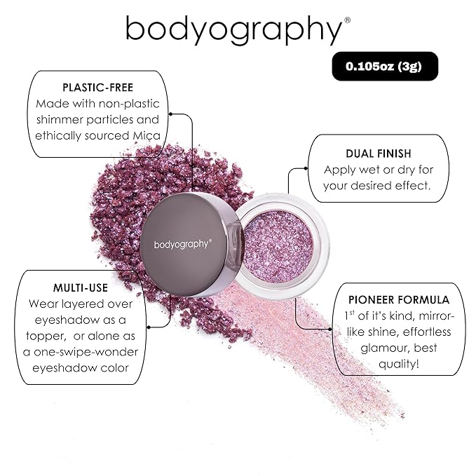 Bodyography Glitter Pigment - Off the Hook Taupe for Women - 0.105 oz Eye Shadow