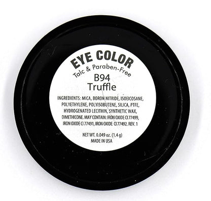 Truffle Chocolate Deep Dark Chestnut Cocoa Brown Shimmer Pressed Powder Single Vegan Eyeshadow; Talc, Paraben & Cruelty Free