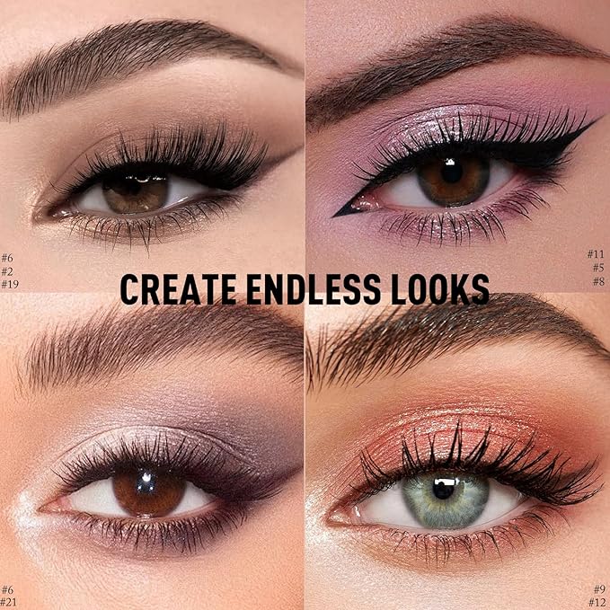 Matte Eyeshadow Stick, Gray Cream Eye Shadow Stick Waterproof Neutral Brown Eyeliner Brightener Pencil Crayon Long-Lasting Eye Highlighter Makeup for Women Easy to Use High Pigmented