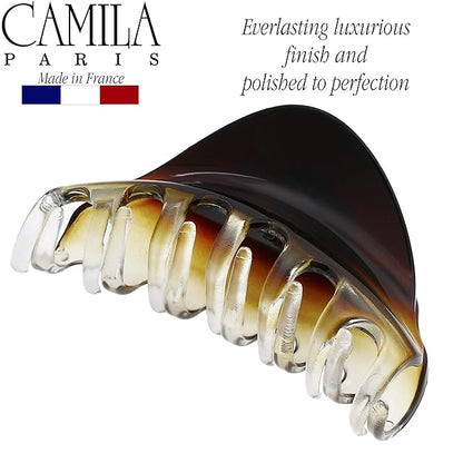 Camila Paris CP2379 French Hair Clip for Women for Thick Hair for Long Curly Wavy Hair, Girls Hair Claw Clips Jaw Styling Hair Accessories for Women, Strong Hold No Slip Grip, Made in France