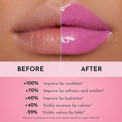 Lawless Women's Forget The Filler Lip Plumper Line Gloss, Violet Bloom, Purple, 0.11 Fl Oz (Pack of 1)